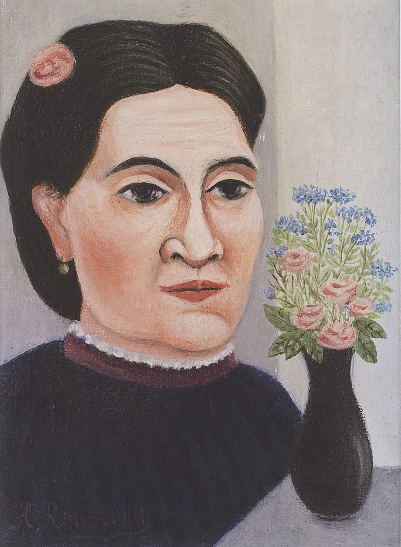 Ritratto di una donna con un mazzo di fiori, 1900